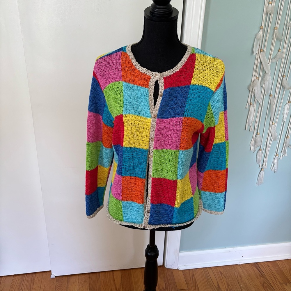 Colorful Patchwork Women's Sweater